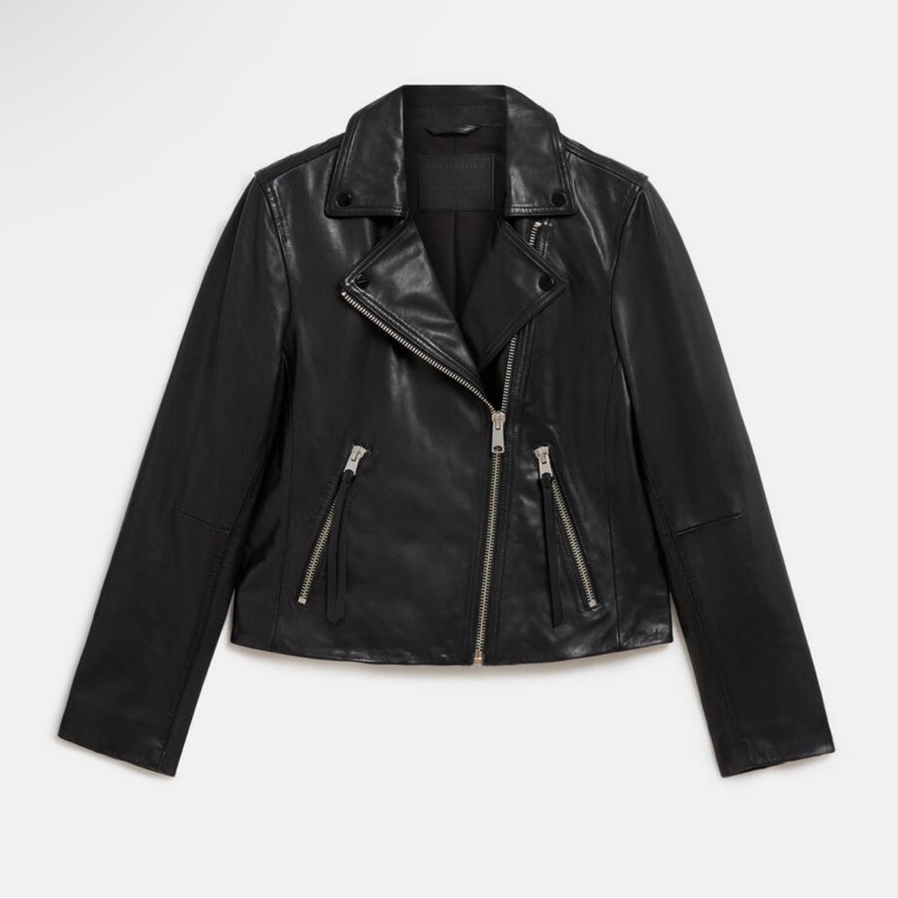 All saints Dałby leather jacket